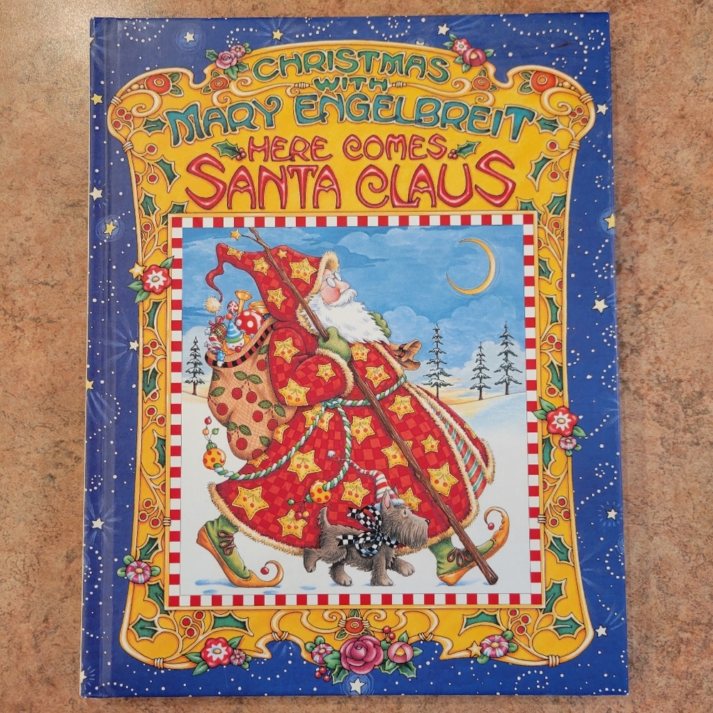 Christmas with Mary Engelbreit Book ~ Here Comes Santa Claus ~ Art & Fun!